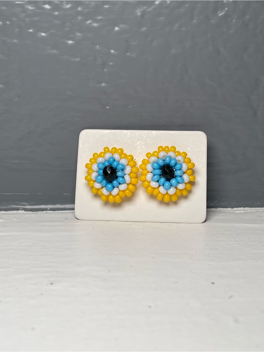 Huichol Beaded Stud Earrings